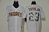 Padres 23 Fernando Tatis Jr. White Nike Cool Base Player Jersey,baseball caps,new era cap wholesale,wholesale hats